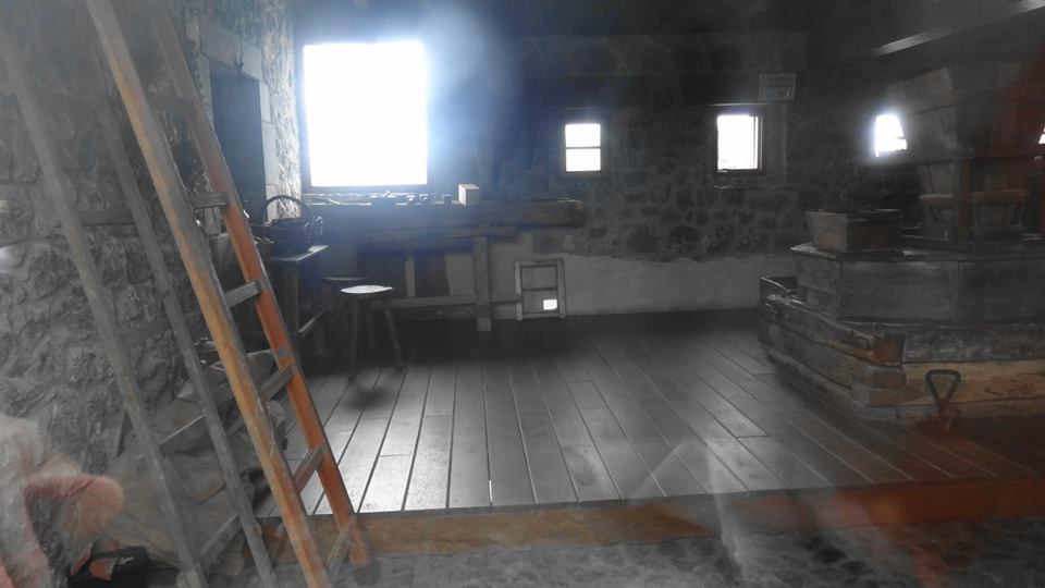 La reconstrucción del molino respeta su estructura original.