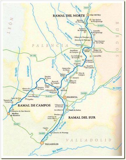 TRAZADO DEL CANAL DE CASTILLA